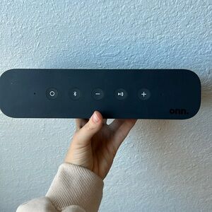 Onn portable Bluetooth speaker grey
